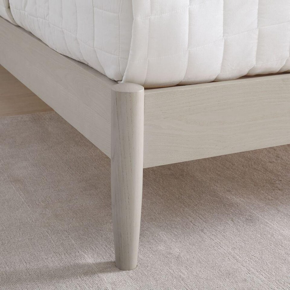 Mid-Century Bed - Pebble - West Elm UK